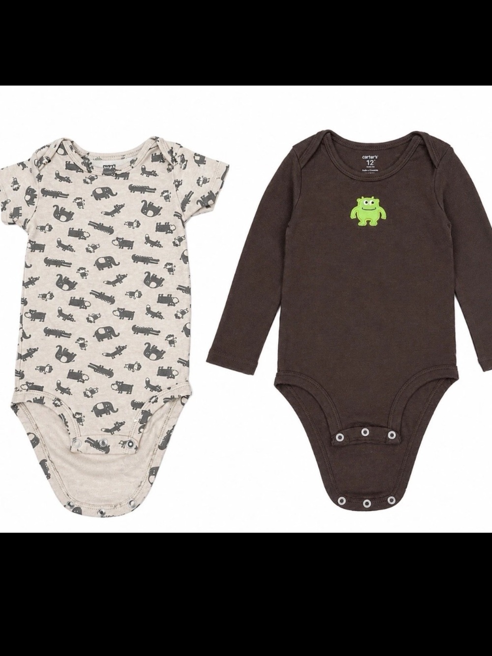 Carters Baby Boy 12 Month Set Of 2 One Piece Bodysuit